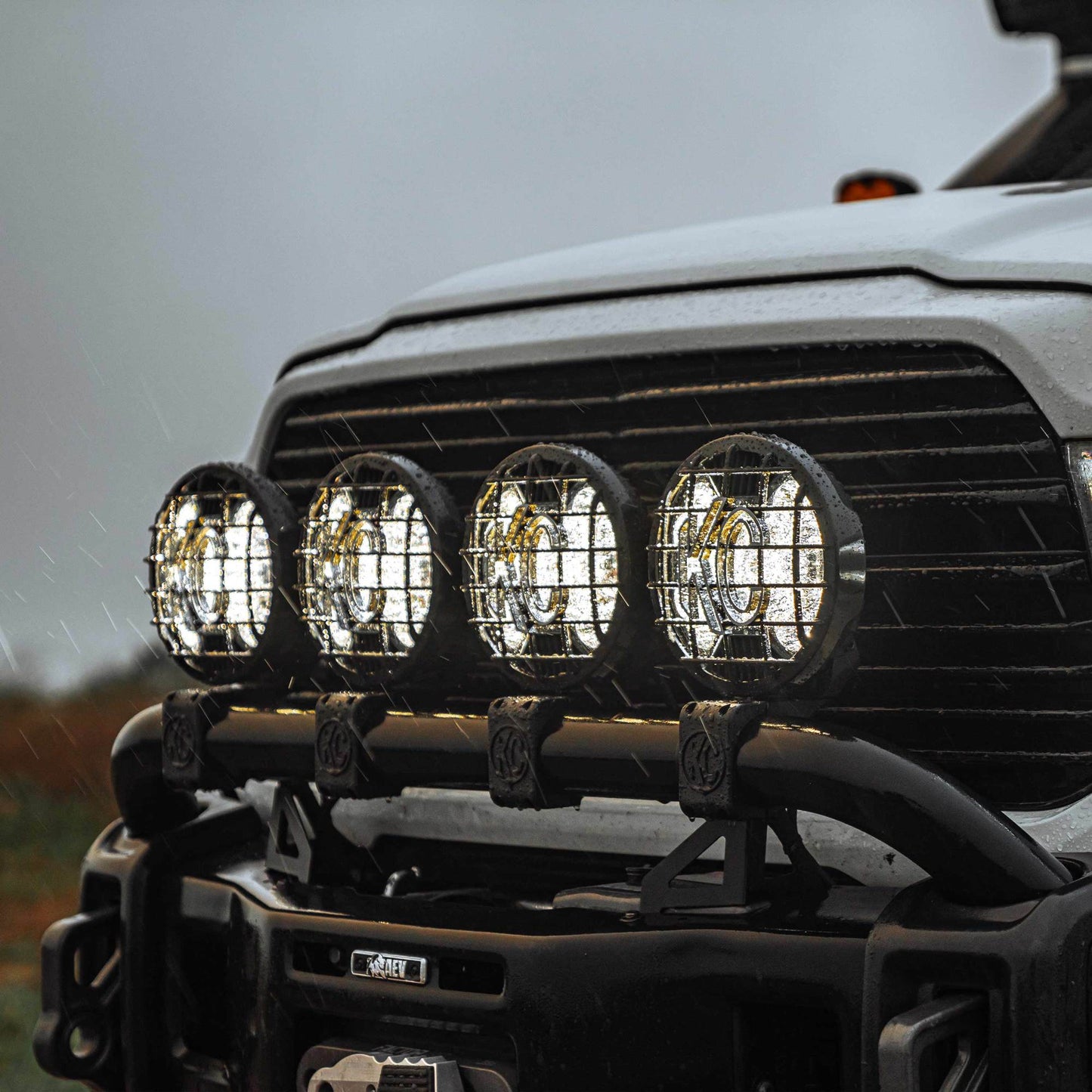 SlimLite 8" LED - Stone Guard - Black by KC HiLiTES