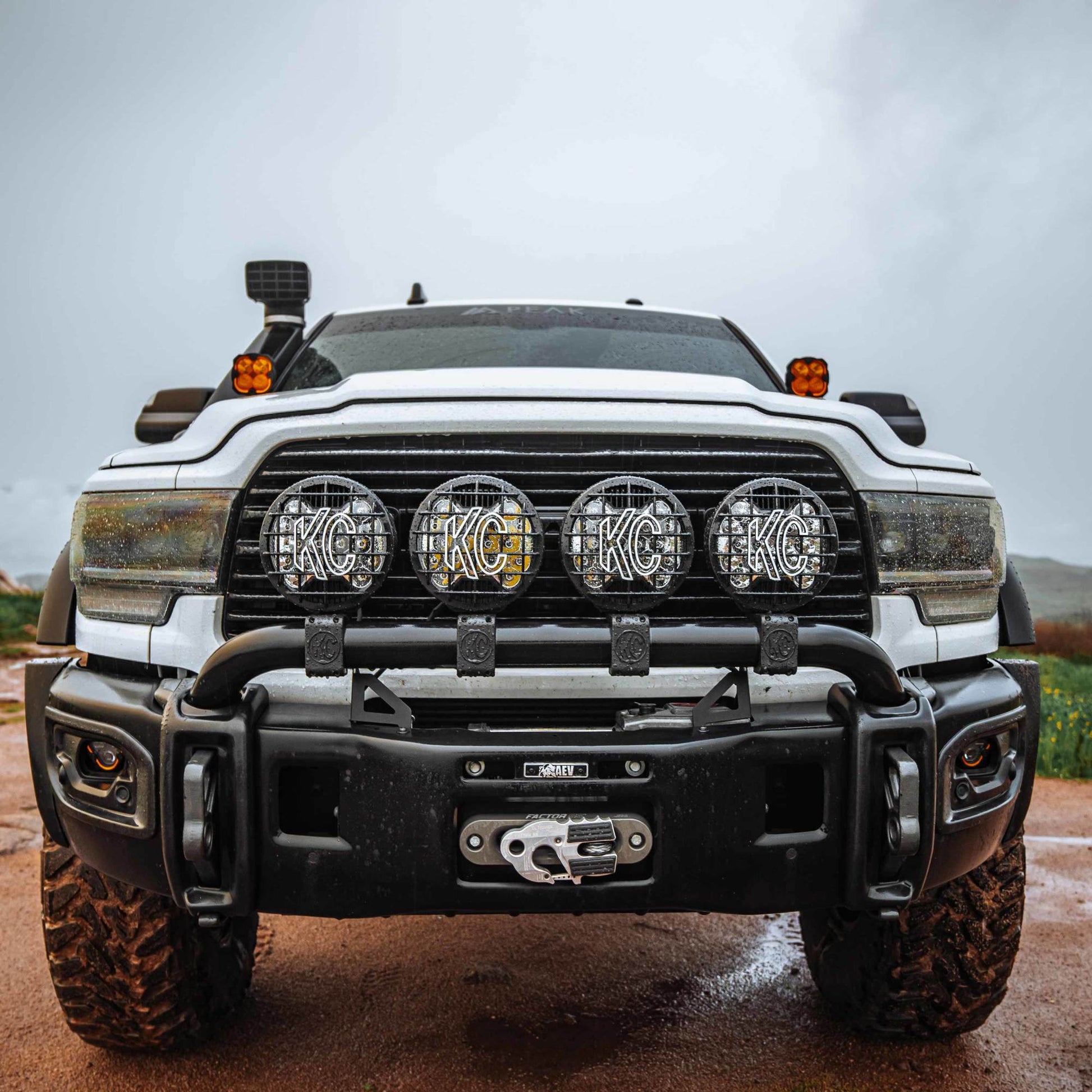 SlimLite 8" LED - Stone Guard - Black by KC HiLiTES