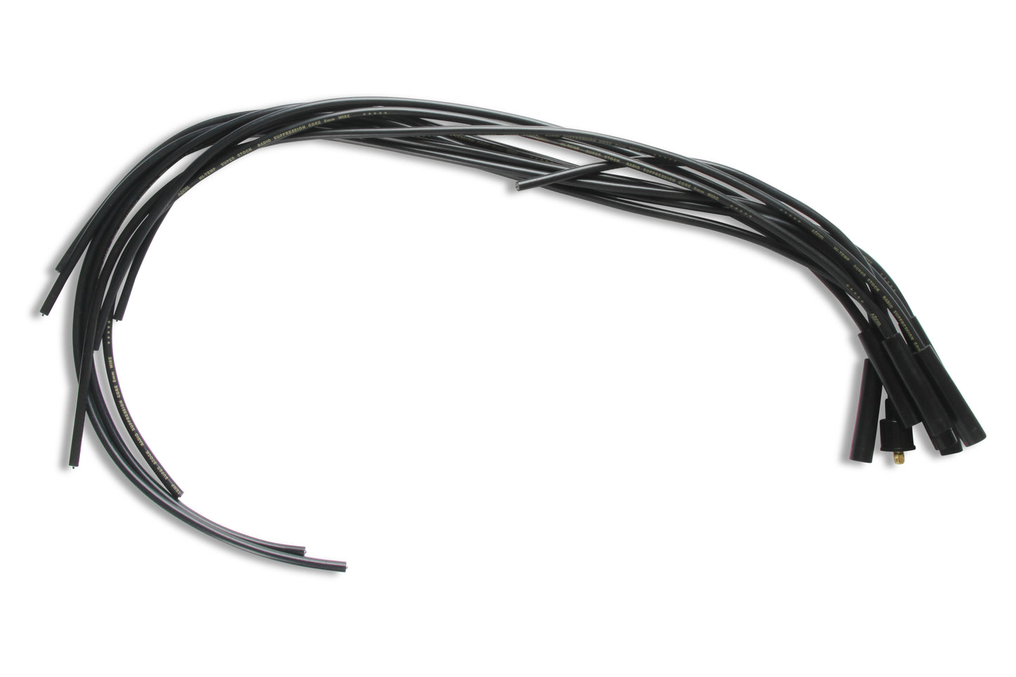 ACCEL 4040K, Spark Plug Wires, Super Stock, Spiral Core, 8mm, Black, Set by ACCEL