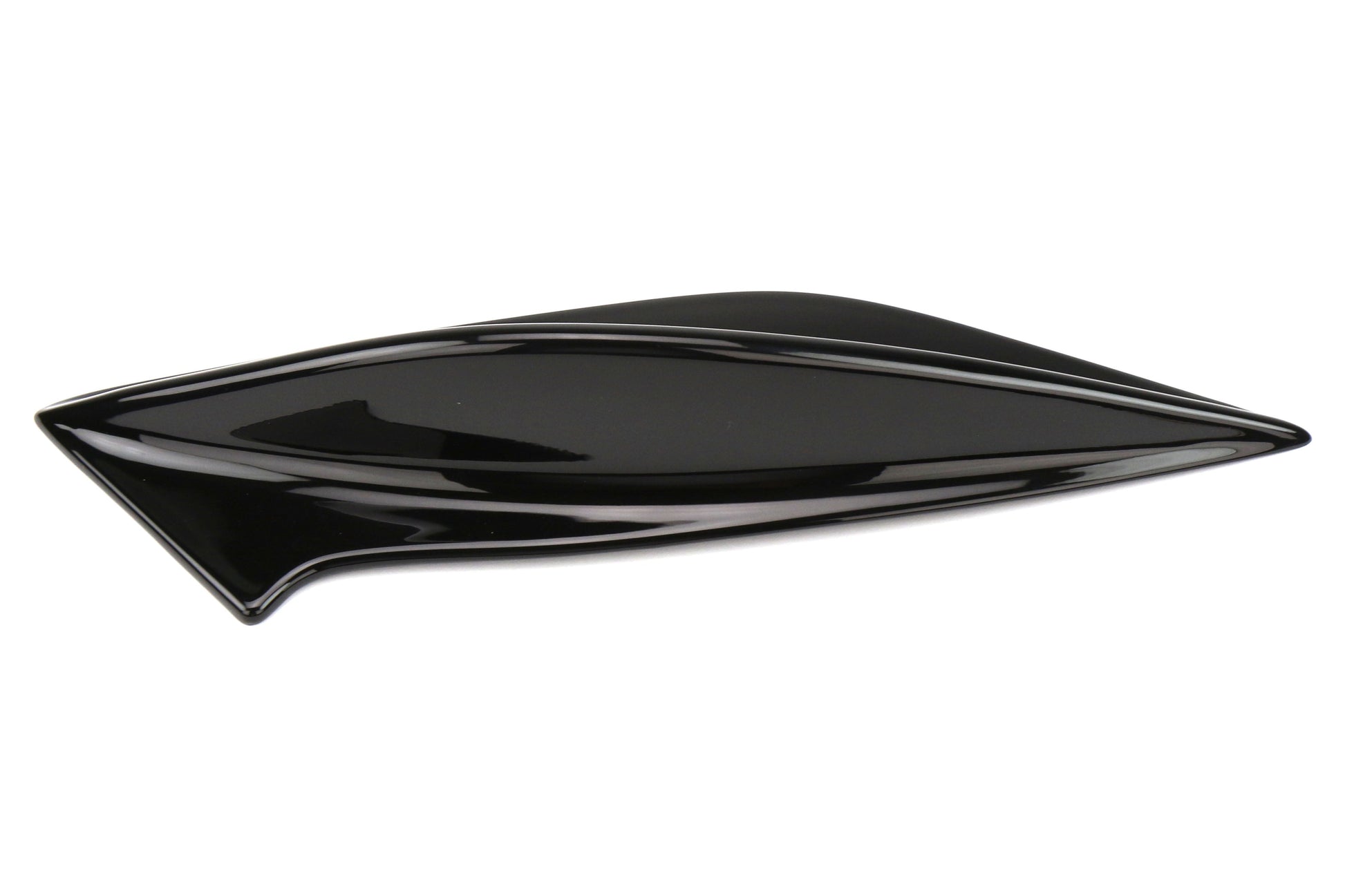 OLM STI Spoiler Side Fins - Crystal Black Silica / Raven - 2015-2021 Subaru WRX / STI by OLM