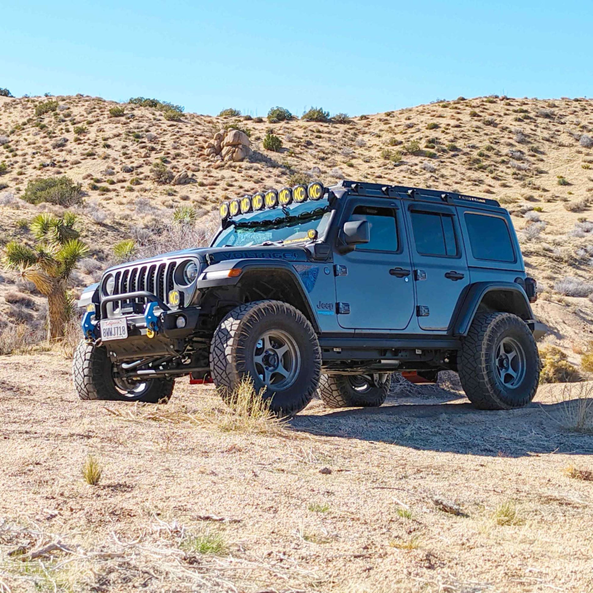 KC Bracket Mount Set 50in Overhead Jeep Wrangler 4xe by KC HiLiTES