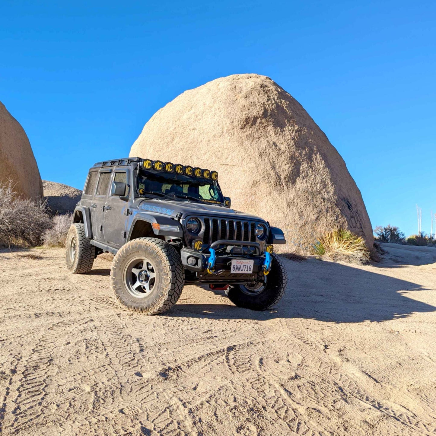 KC Bracket Mount Set 50in Overhead Jeep Wrangler 4xe by KC HiLiTES