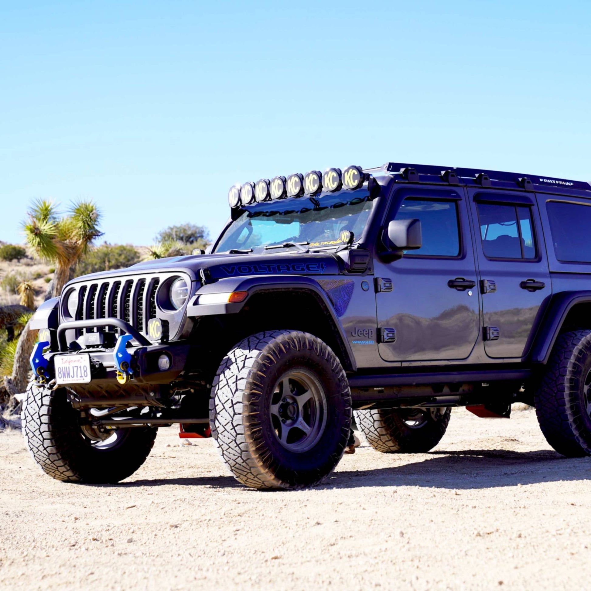 KC Bracket Mount Set 50in Overhead Jeep Wrangler 4xe by KC HiLiTES