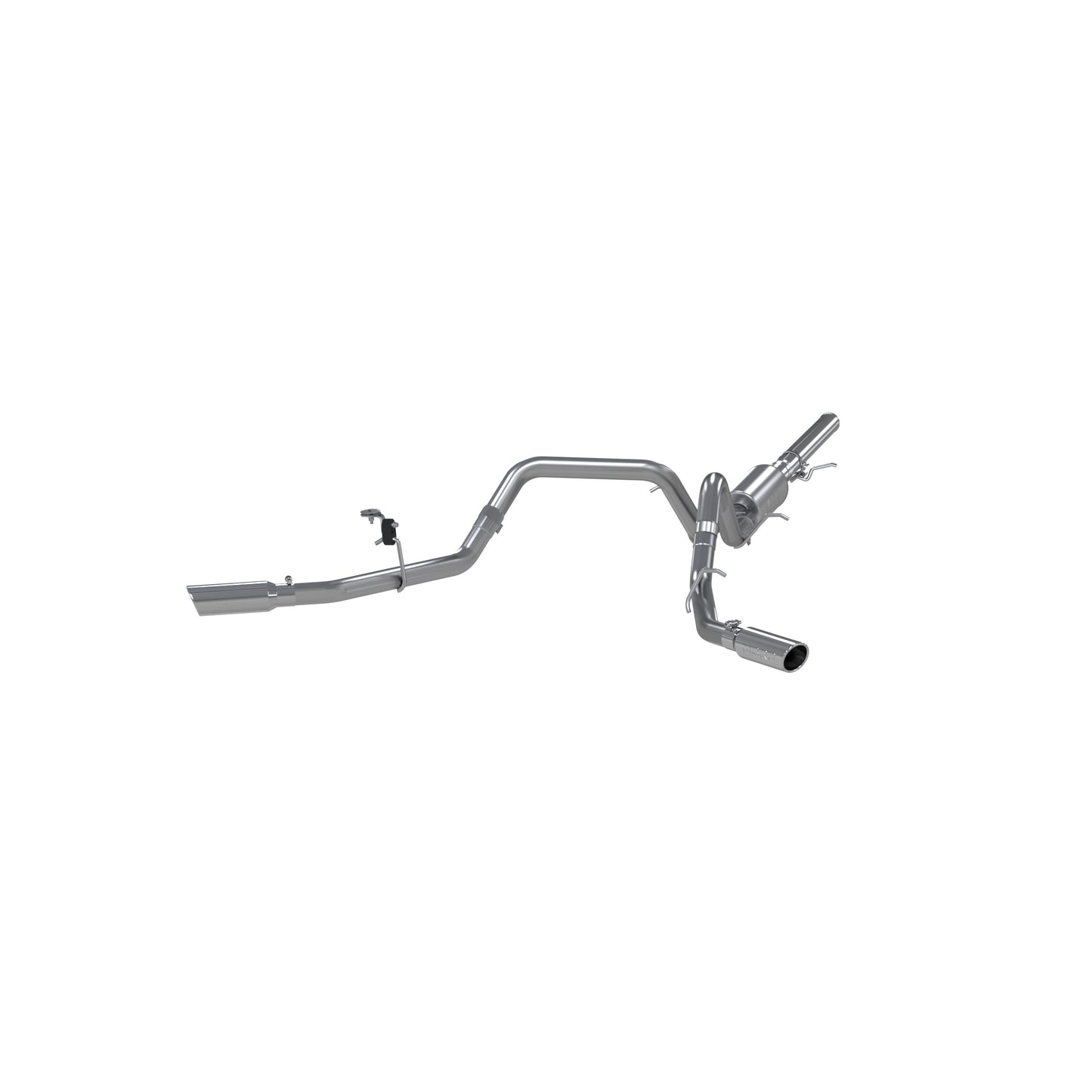 3in. Cat-Back. 2.5in. Dual Split Side Exit. T409 Stainless Steel. by MBRP Exhaust