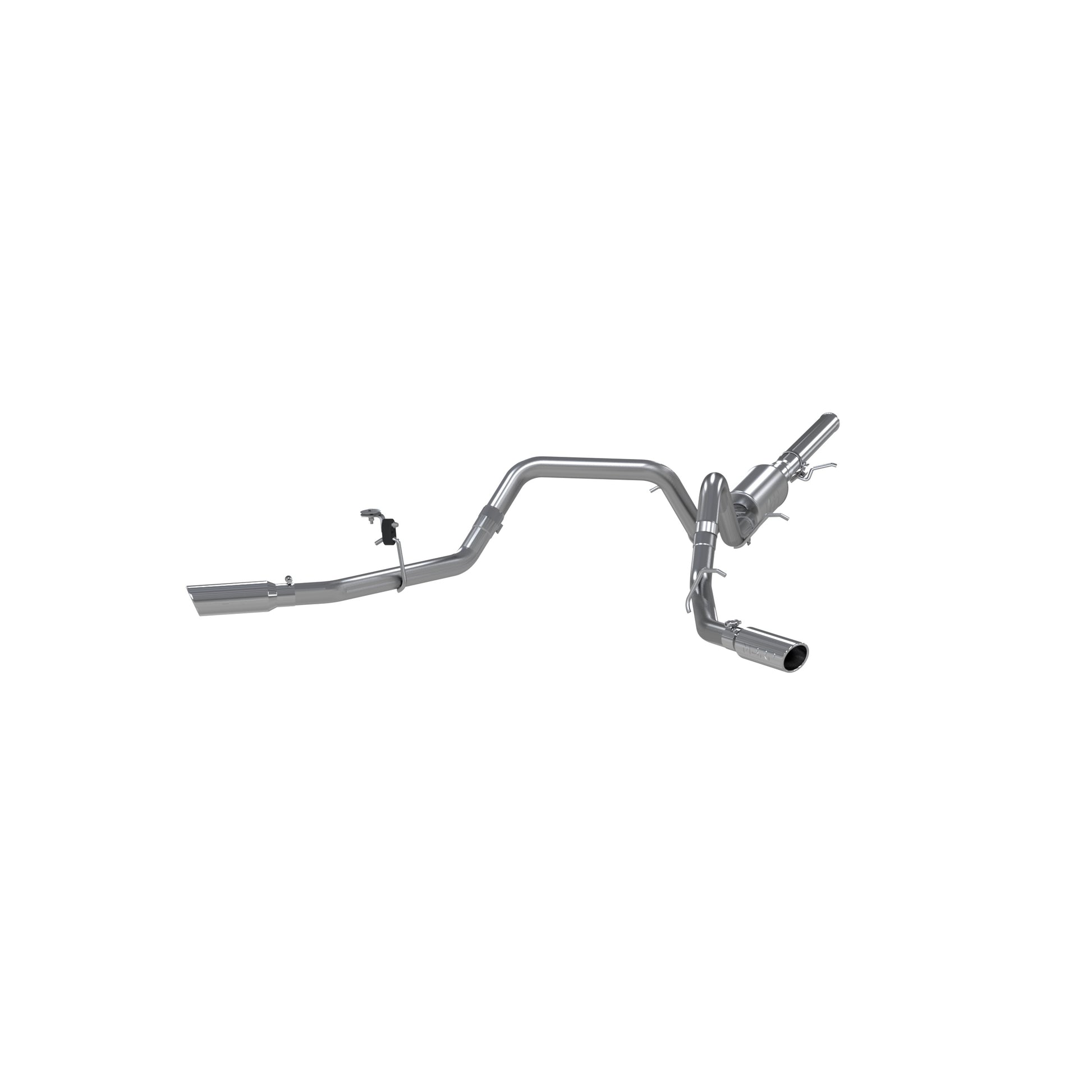 3in. Cat-Back. 2.5in. Dual Split Side Exit. T409 Stainless Steel. by MBRP Exhaust