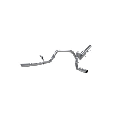 3in. Cat-Back. 2.5in. Dual Split Side Exit. T409 Stainless Steel. by MBRP Exhaust