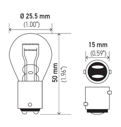 Turn Signal Light Bulb by Hella