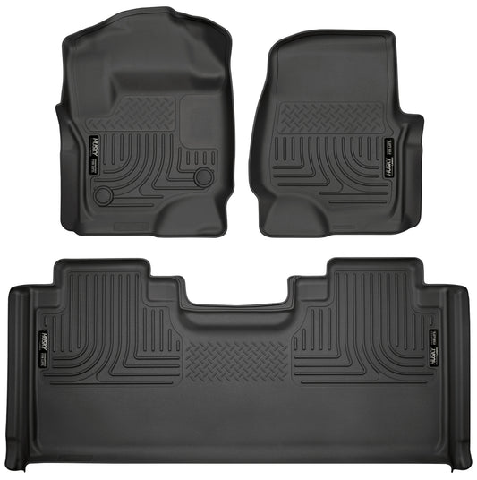 Weatherbeater - Front & 2nd Seat Floor Liners by Husky Liners