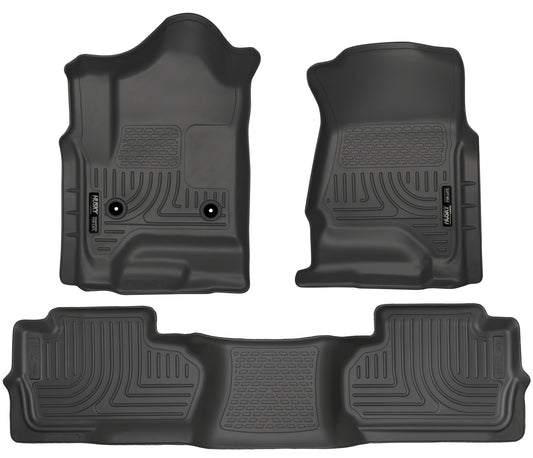 Weatherbeater - Front & 2nd Seat Floor Liners (Footwell Coverage) by Husky Liners