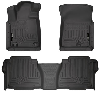 Weatherbeater - Front & 2nd Seat Floor Liners (Footwell Coverage) by Husky Liners