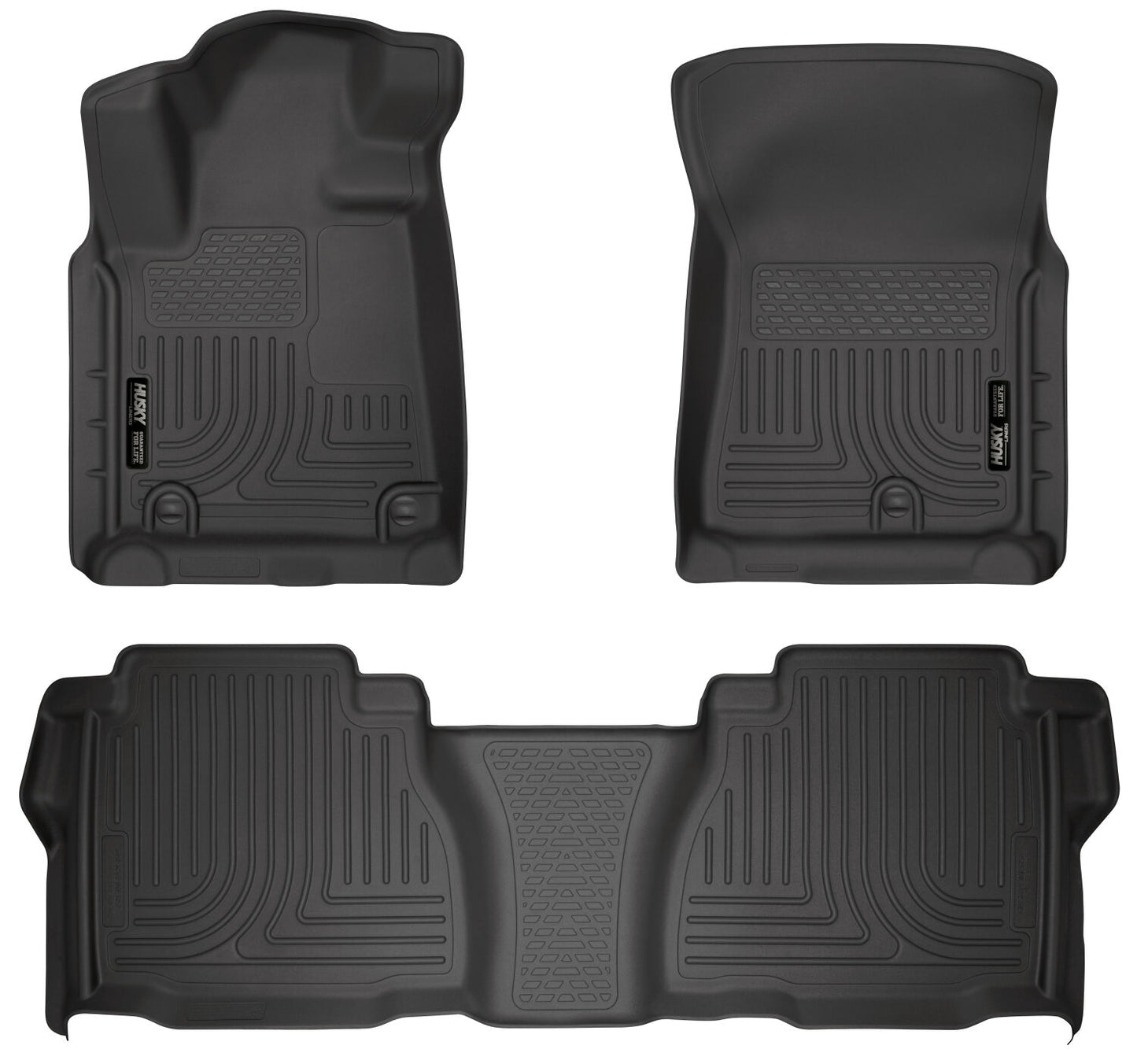 Weatherbeater - Front & 2nd Seat Floor Liners (Footwell Coverage) by Husky Liners