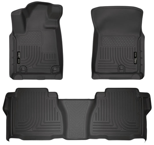 Weatherbeater - Front & 2nd Seat Floor Liners (Footwell Coverage) by Husky Liners