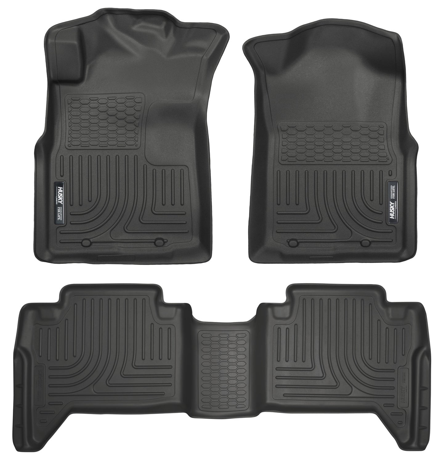 Weatherbeater - Front & 2nd Seat Floor Liners (Footwell Coverage) by Husky Liners