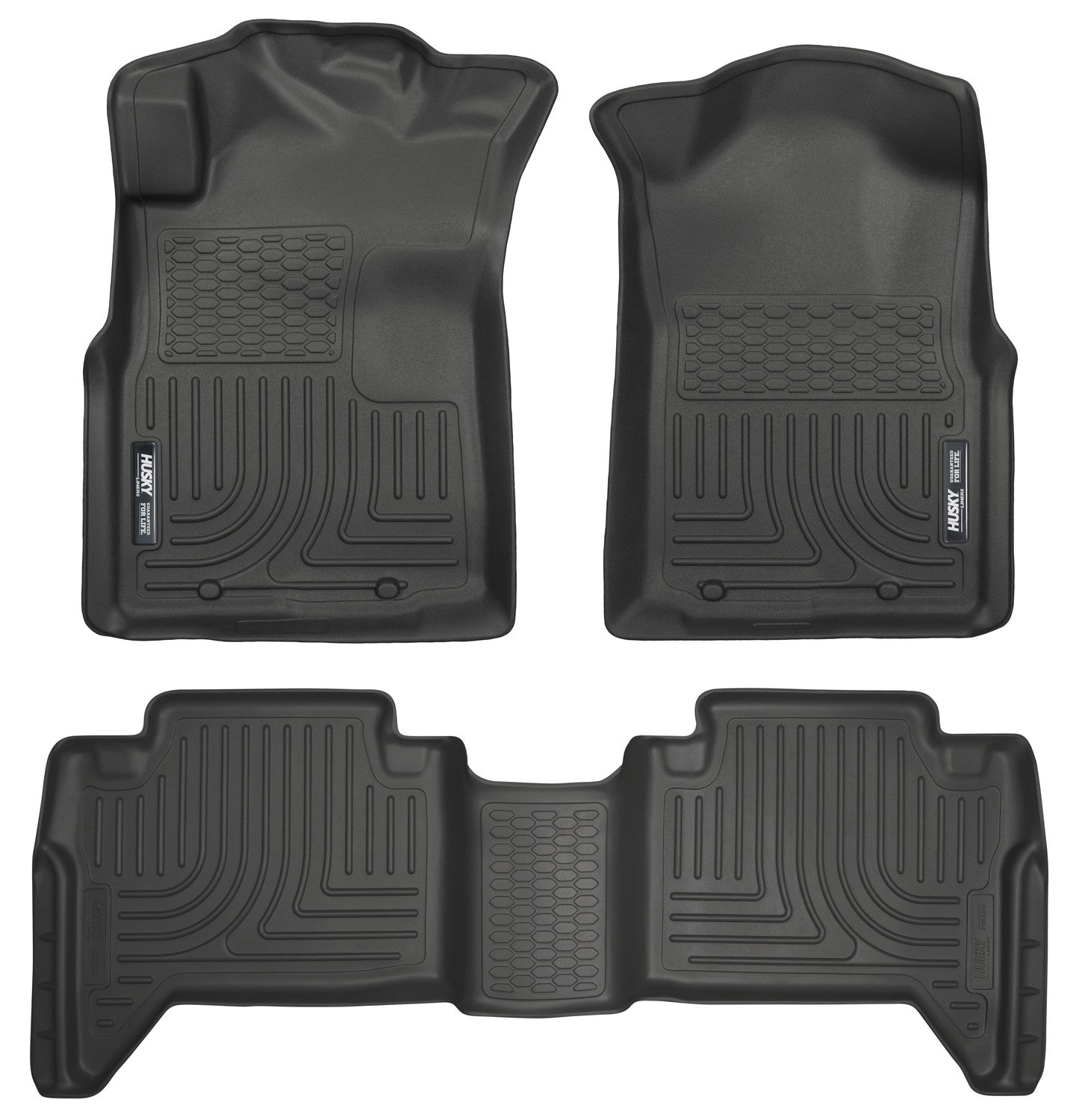 Weatherbeater - Front & 2nd Seat Floor Liners (Footwell Coverage) by Husky Liners