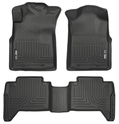 Weatherbeater - Front & 2nd Seat Floor Liners (Footwell Coverage) by Husky Liners