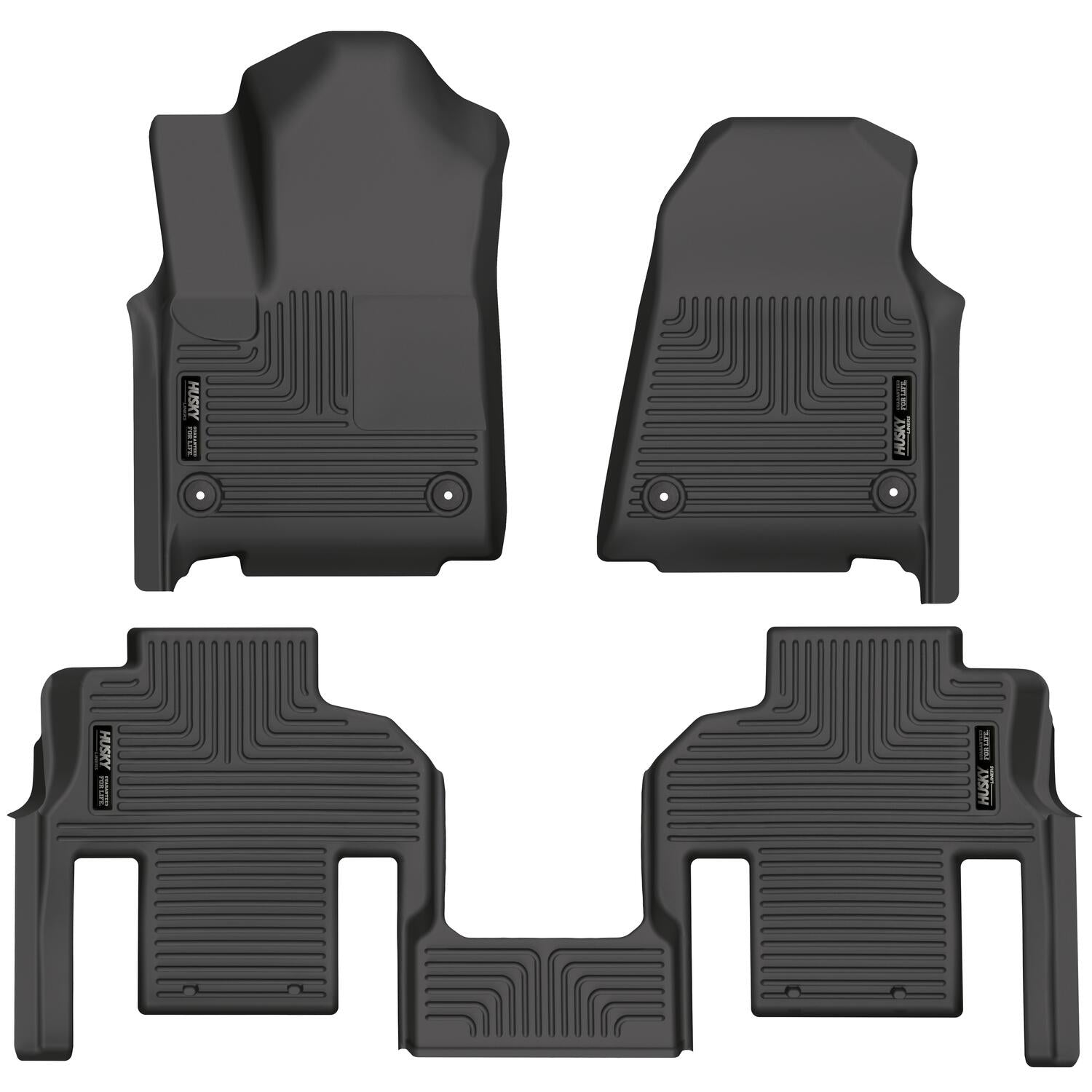 Weatherbeater - Front & 2nd Seat Floor Liners (Footwell Coverage) by Husky Liners