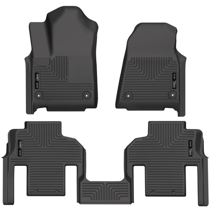 Weatherbeater - Front & 2nd Seat Floor Liners (Footwell Coverage) by Husky Liners