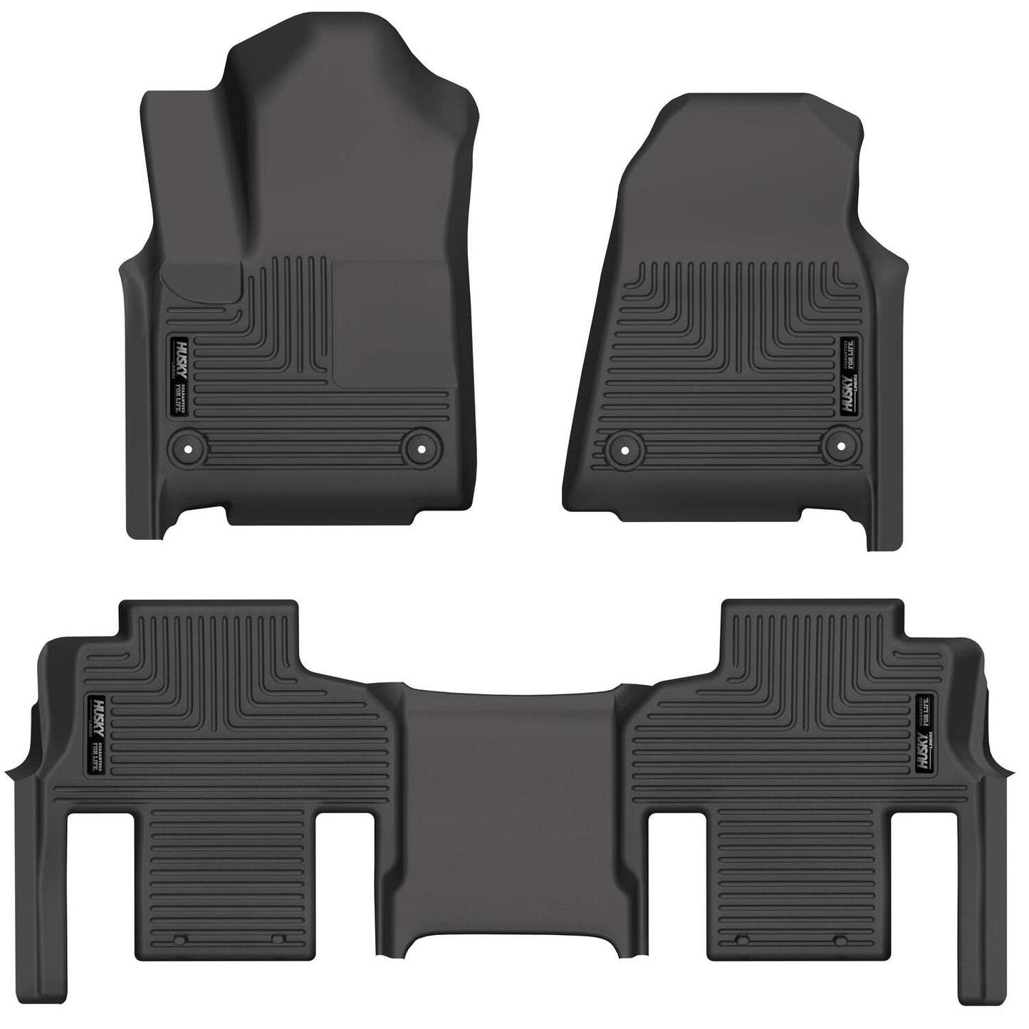 Weatherbeater - Front & 2nd Seat Floor Liners (Footwell Coverage) by Husky Liners