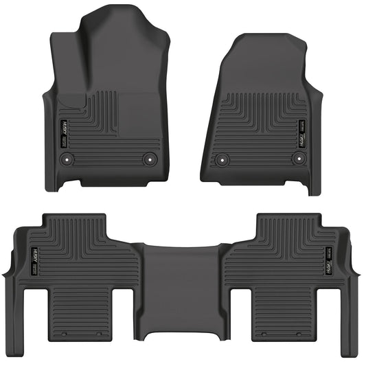 Weatherbeater - Front & 2nd Seat Floor Liners (Footwell Coverage) by Husky Liners
