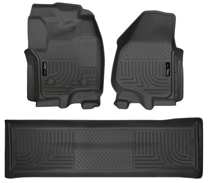 Weatherbeater - Front & 2nd Seat Floor Liners (Footwell Coverage) by Husky Liners