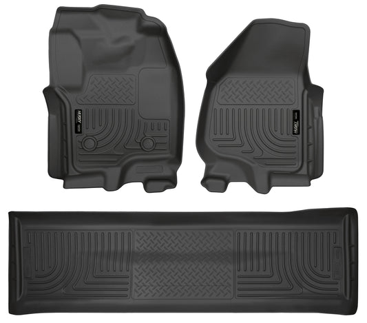 Weatherbeater - Front & 2nd Seat Floor Liners (Footwell Coverage) by Husky Liners