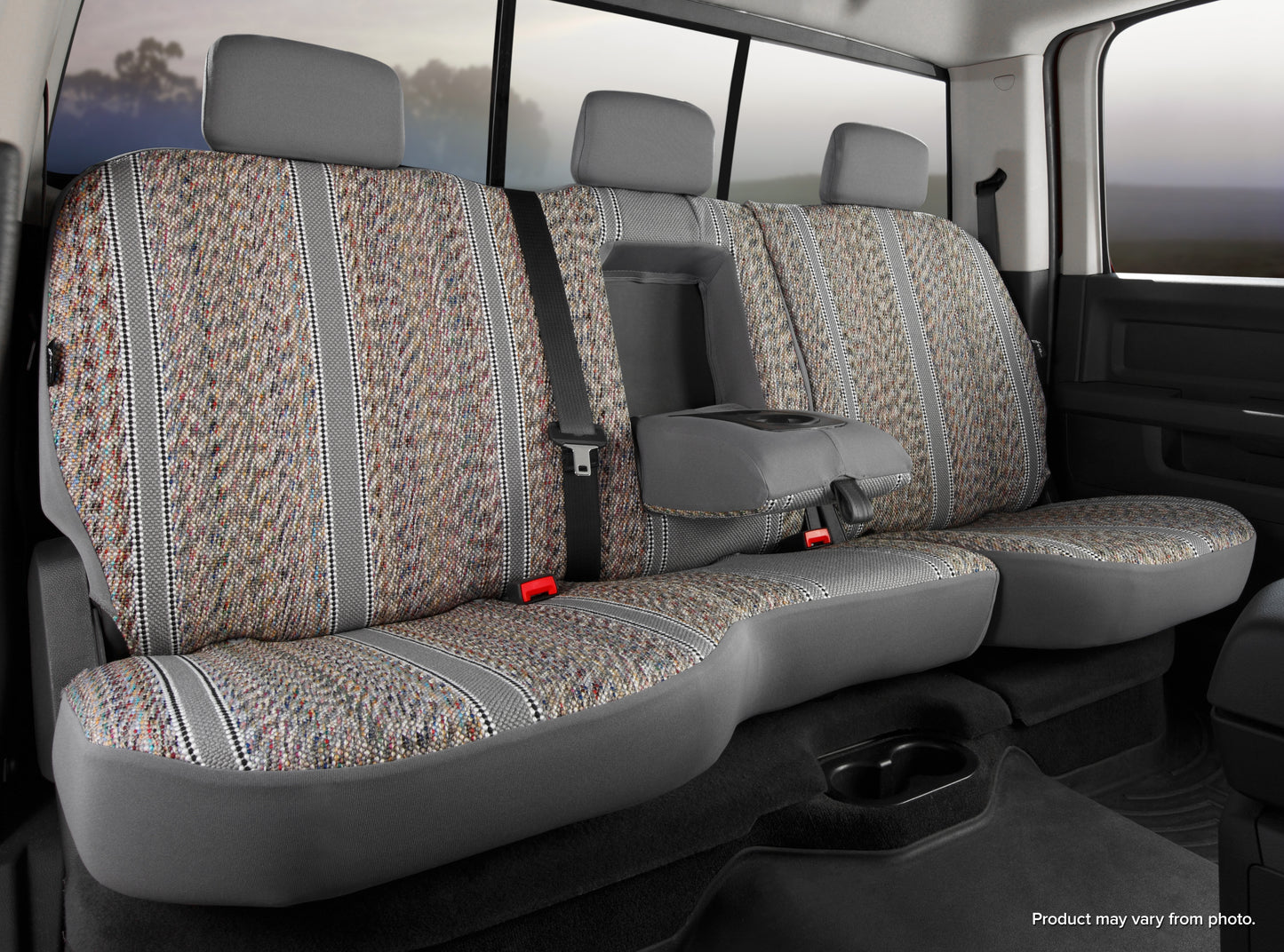 TR40 Series - Wrangler Saddleblanket Custom Fit Rear Seat Cover - Gray by FIA