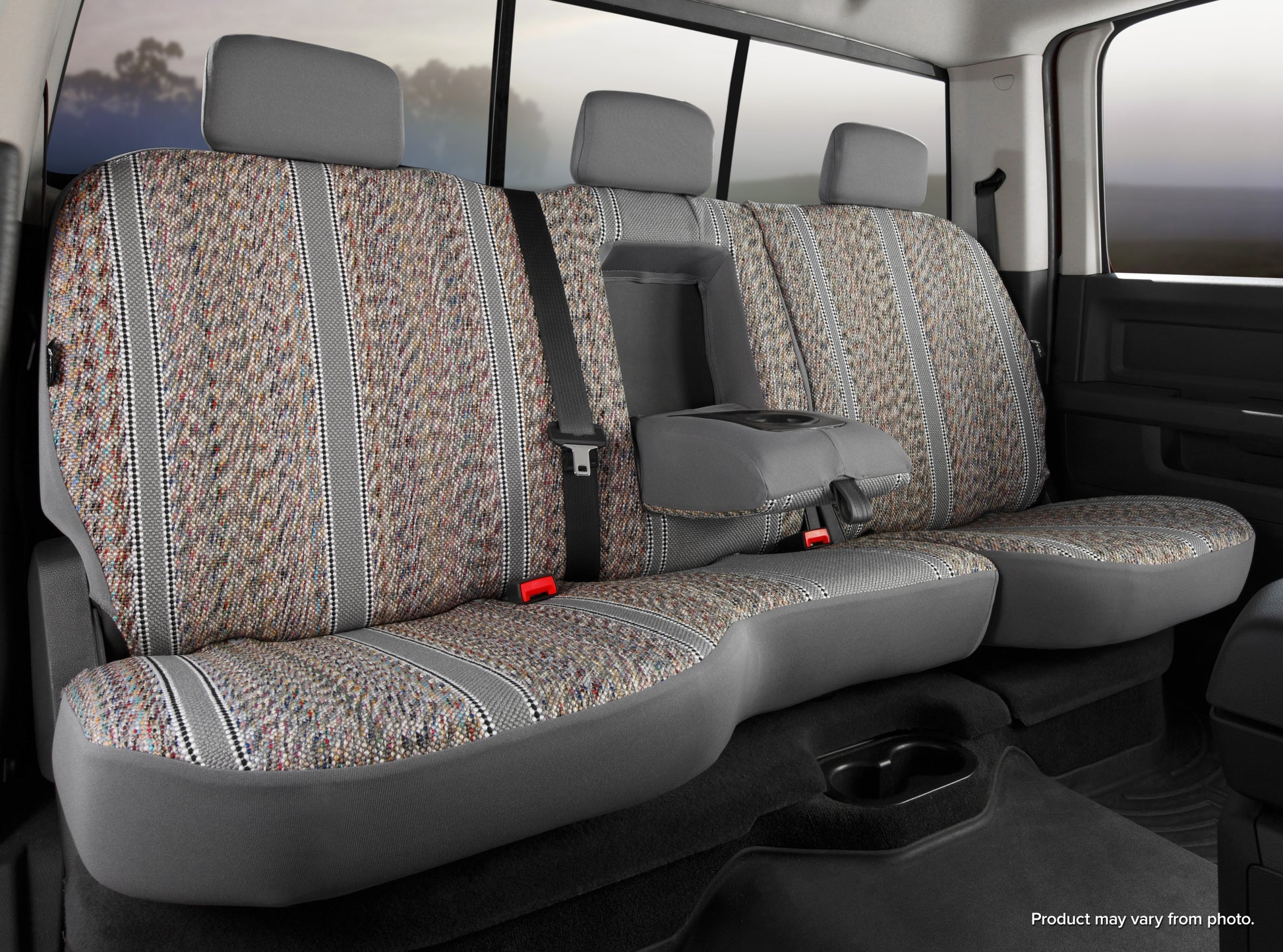 TR40 Series - Wrangler Saddleblanket Custom Fit Rear Seat Cover - Gray by FIA