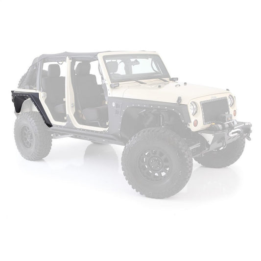 XRC Rear Armor Corner Guards - Textured Black (07-18 JKU) by Smittybilt