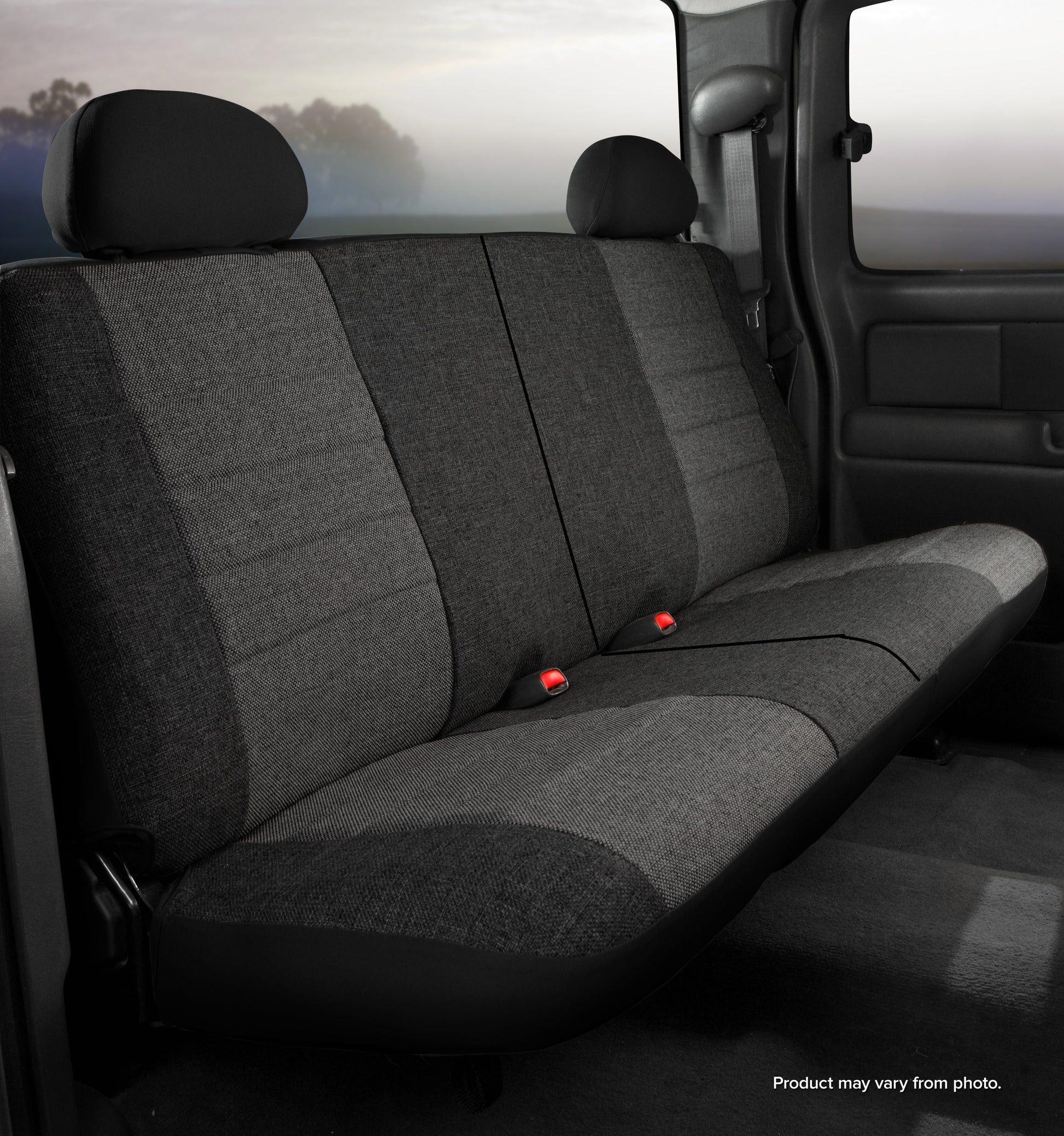 OE30 Series - Oe Tweed Custom Fit Rear Seat Cover- Charcoal by FIA