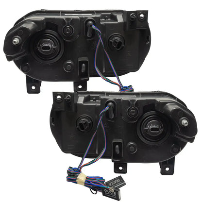 ORACLE Lighting 2008-2014 Dodge Challenger Pre-Assembled Halo Headlights - Non HID - Chrome by ORACLE Lighting