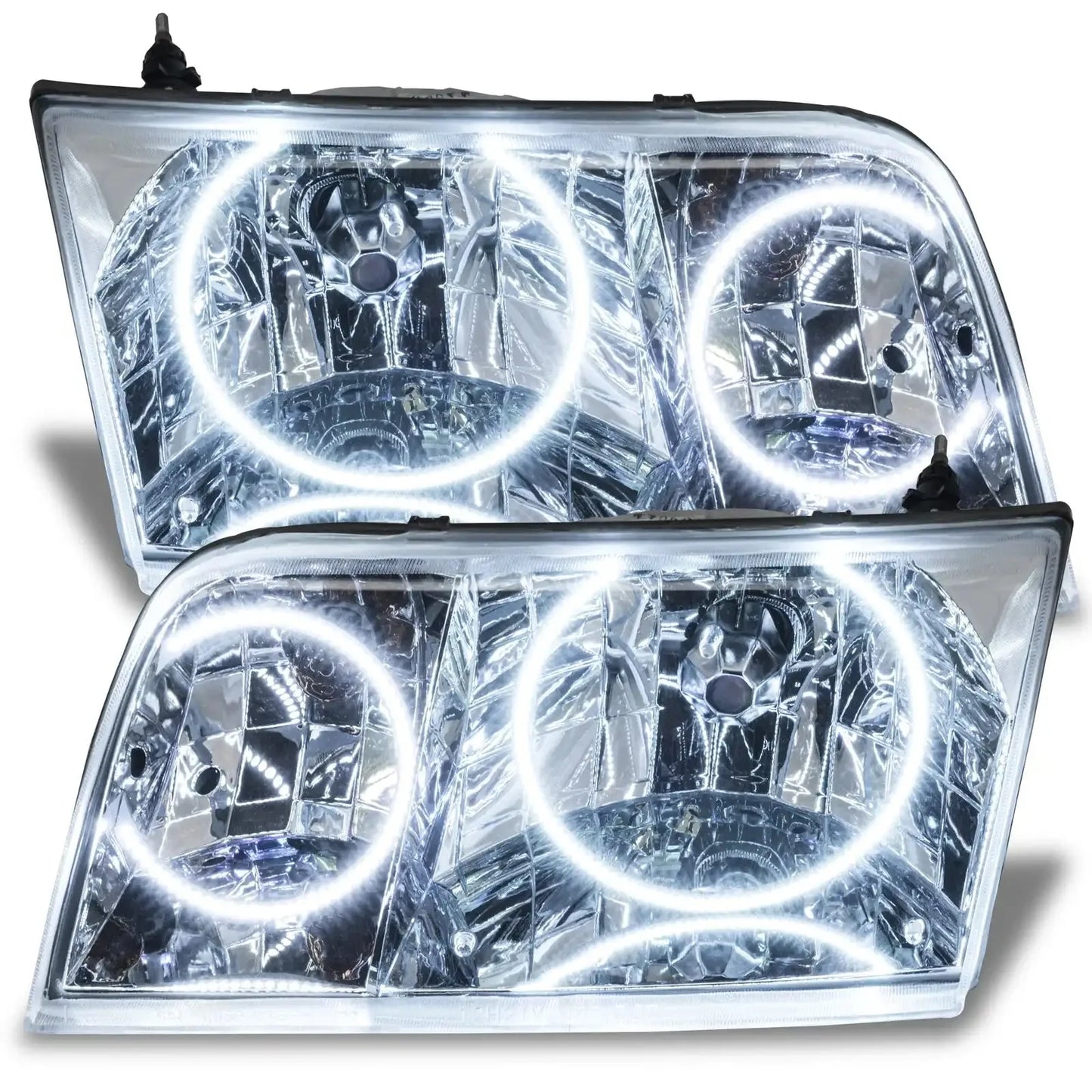 ORACLE Lighting 1998-2011 Ford Crown Victoria Pre-assembled Halo Headlights - Halogen - Chrome Housing by ORACLE Lighting