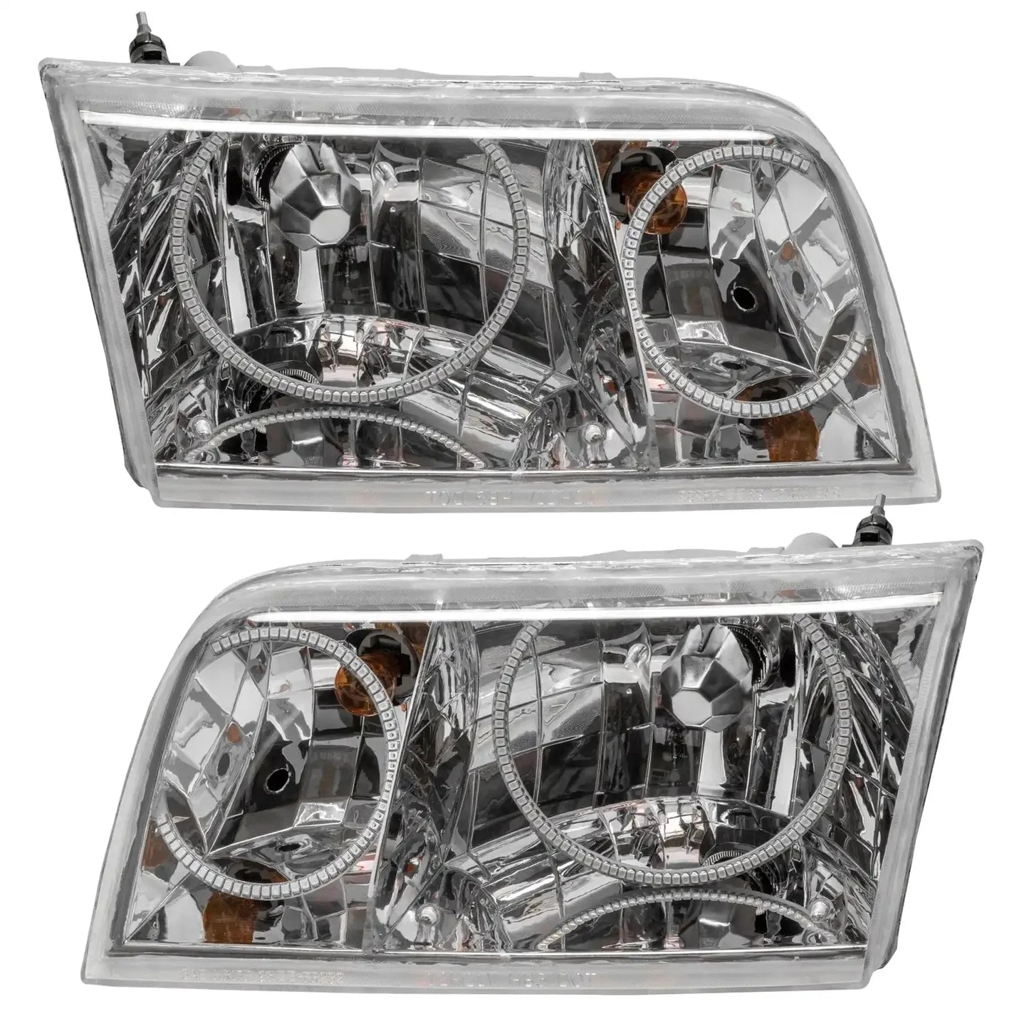 ORACLE Lighting 1998-2011 Ford Crown Victoria Pre-assembled Halo Headlights - Halogen - Chrome Housing by ORACLE Lighting