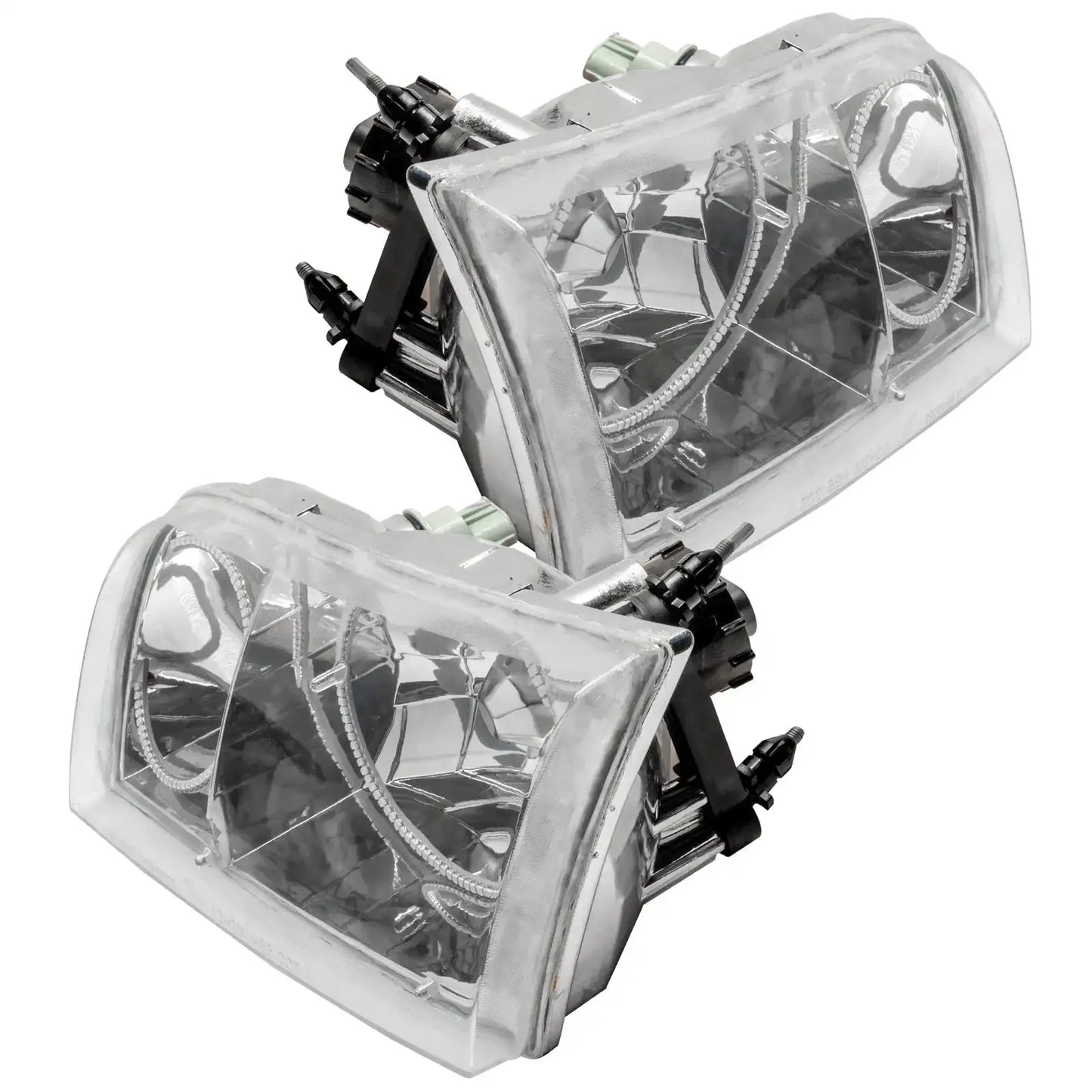 ORACLE Lighting 1998-2011 Ford Crown Victoria Pre-assembled Halo Headlights - Halogen - Chrome Housing by ORACLE Lighting