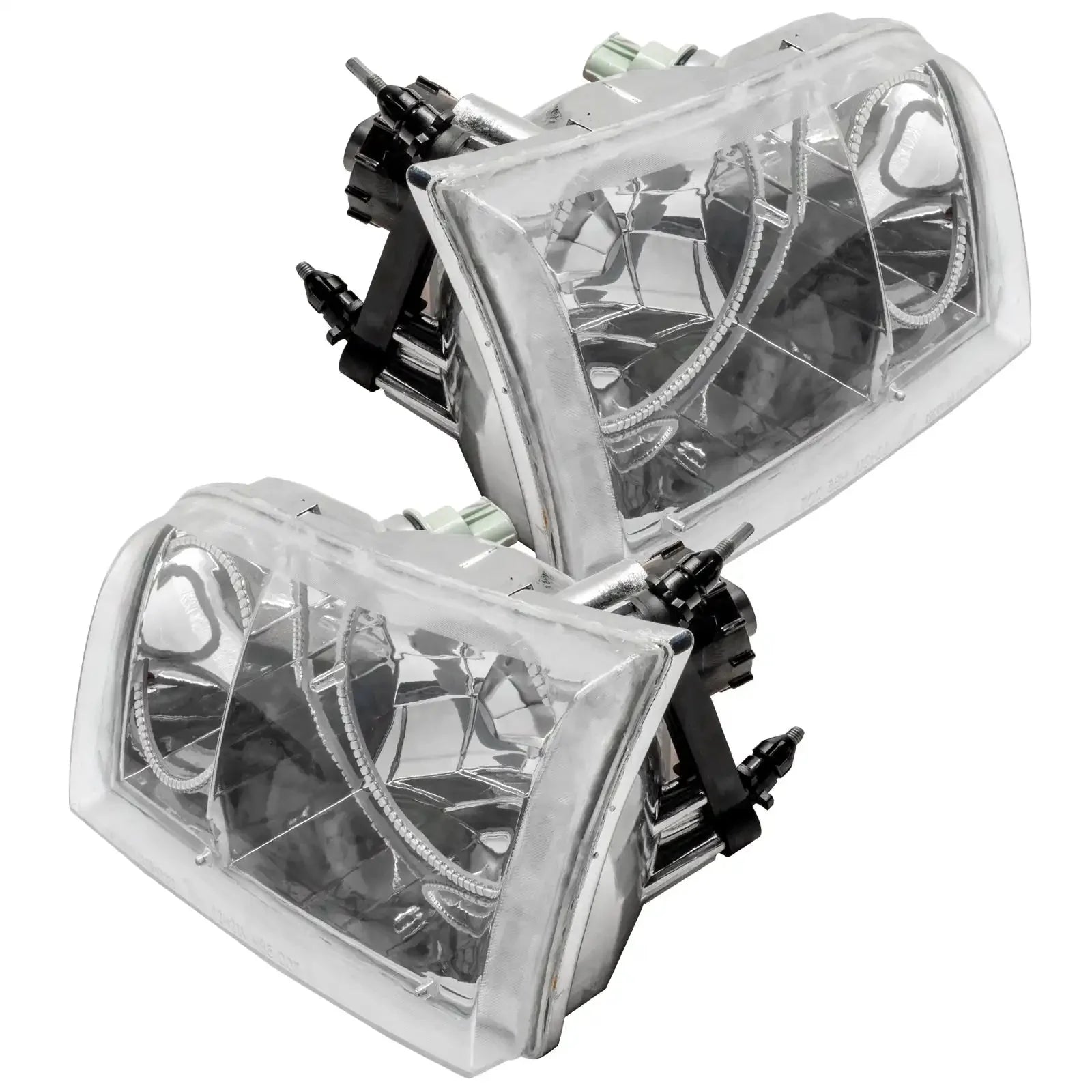 ORACLE Lighting 1998-2011 Ford Crown Victoria Pre-assembled Halo Headlights - Halogen - Chrome Housing by ORACLE Lighting