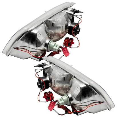 ORACLE Lighting 1998-2011 Ford Crown Victoria Pre-assembled Halo Headlights - Halogen - Chrome Housing by ORACLE Lighting
