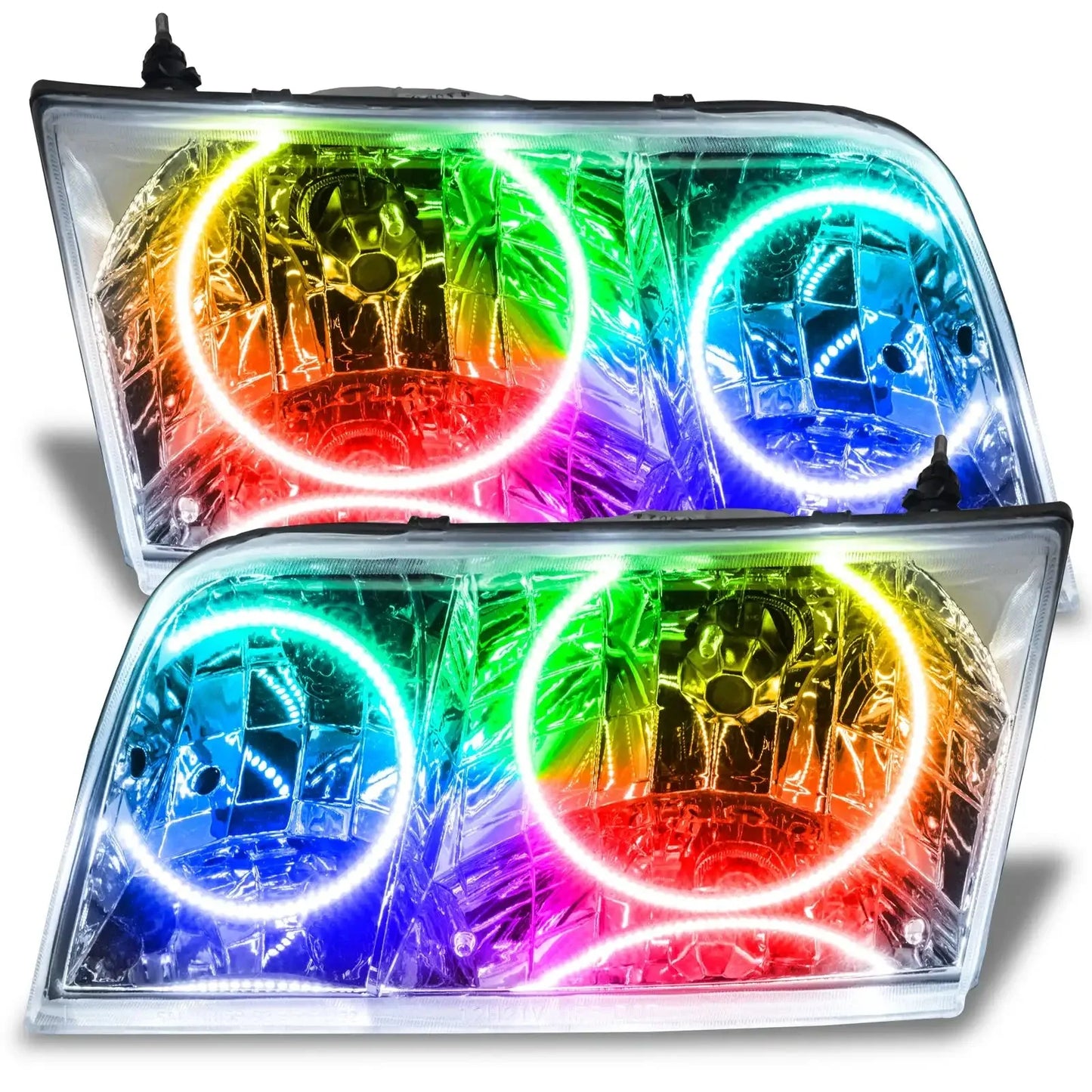 ORACLE Lighting 1998-2011 Ford Crown Victoria Pre-assembled Halo Headlights - Halogen - Chrome Housing by ORACLE Lighting