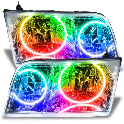 ORACLE Lighting 1998-2011 Ford Crown Victoria Pre-assembled Halo Headlights - Halogen - Chrome Housing by ORACLE Lighting