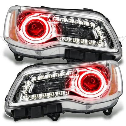 ORACLE Lighting 2011-2014 Chrysler 300C NON HID Pre-Assembled Halo Headlights - Chrome Housing by ORACLE Lighting