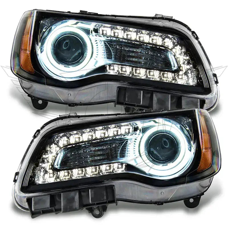 2011-2014 Chrysler 300C NON HID Pre-Assembled Headlights - Black Housing by ORACLE Lighting