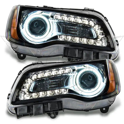 2011-2014 Chrysler 300C NON HID Pre-Assembled Headlights - Black Housing by ORACLE Lighting