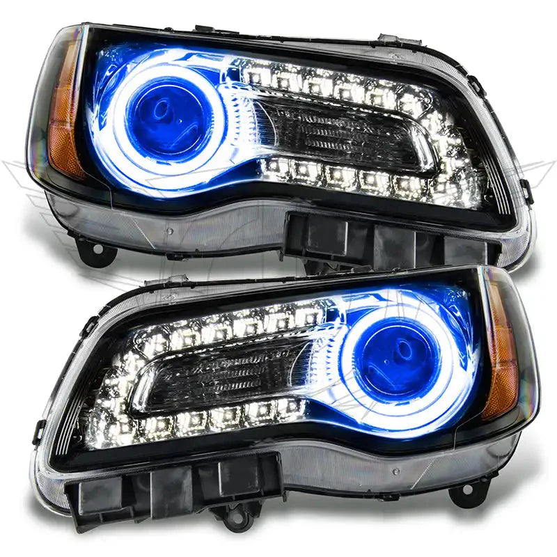 2011-2014 Chrysler 300C NON HID Pre-Assembled Headlights - Black Housing by ORACLE Lighting