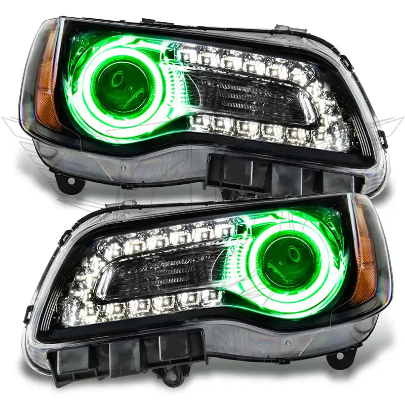 2011-2014 Chrysler 300C NON HID Pre-Assembled Headlights - Black Housing by ORACLE Lighting