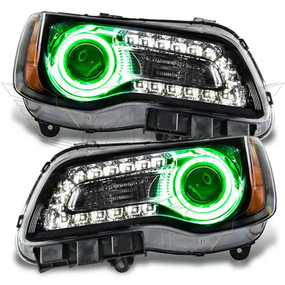 2011-2014 Chrysler 300C NON HID Pre-Assembled Headlights - Black Housing by ORACLE Lighting