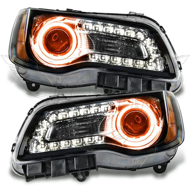 2011-2014 Chrysler 300C NON HID Pre-Assembled Headlights - Black Housing by ORACLE Lighting