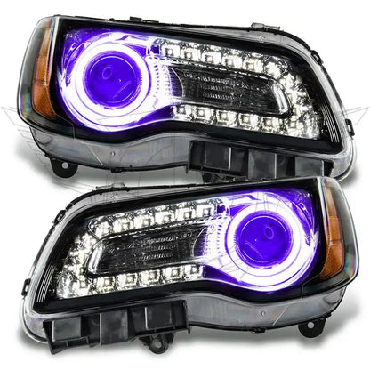 2011-2014 Chrysler 300C NON HID Pre-Assembled Headlights - Black Housing by ORACLE Lighting