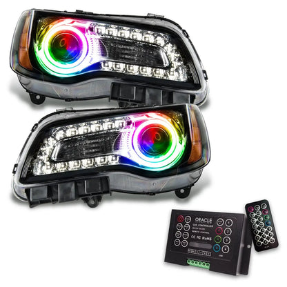 2011-2014 Chrysler 300C NON HID Pre-Assembled Headlights - Black Housing by ORACLE Lighting
