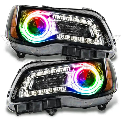 2011-2014 Chrysler 300C NON HID Pre-Assembled Headlights - Black Housing by ORACLE Lighting