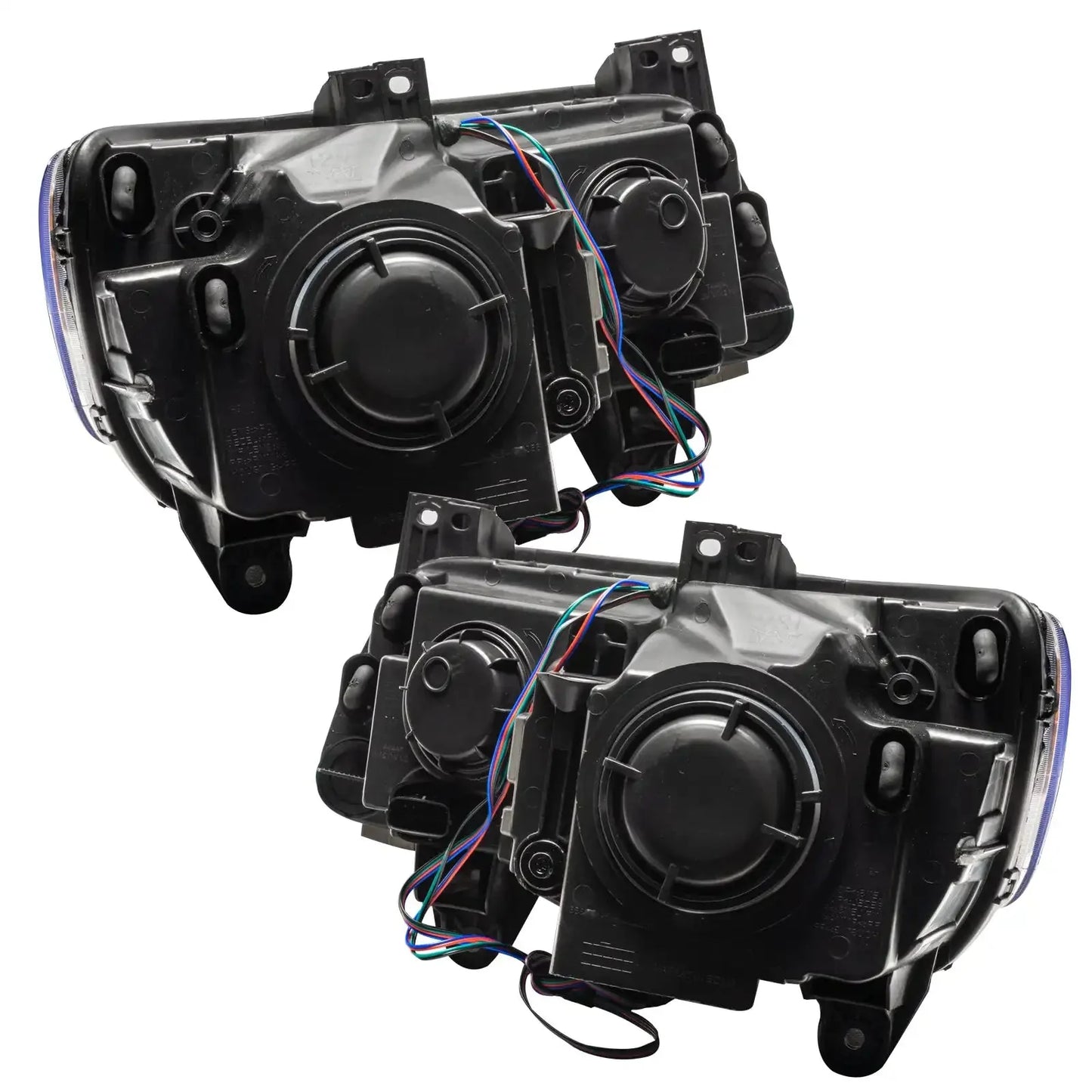 ORACLE Lighting 2011-2014 Chrysler 300C NON HID Pre-Assembled Headlights - Black Housing - ColorSHIFT DRL by ORACLE Lighting