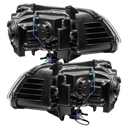 ORACLE Lighting 2011-2014 Chrysler 300C NON HID Pre-Assembled Headlights - Black Housing - ColorSHIFT DRL by ORACLE Lighting