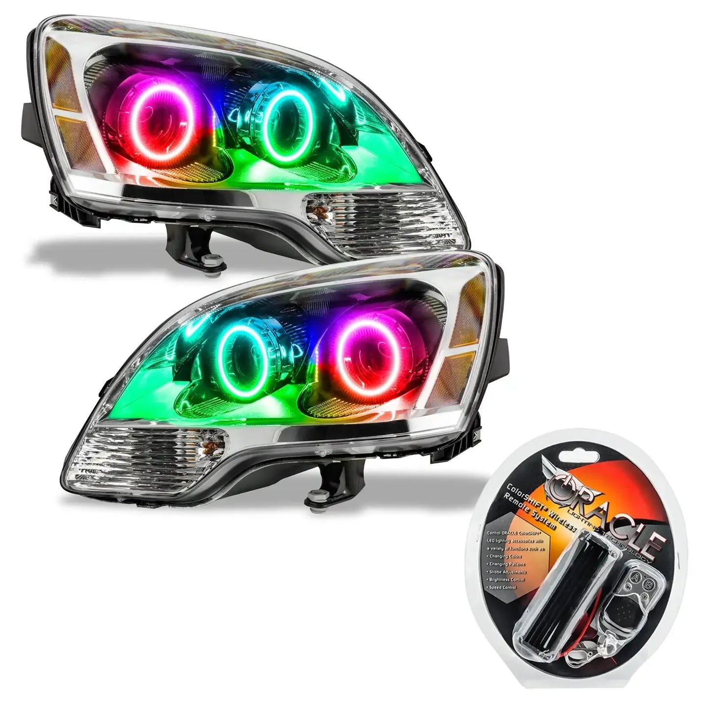 ORACLE Lighting 2008-2012 GMC Acadia Pre-Assembled Halo Headlights - 2nd Design - Halogen by ORACLE Lighting